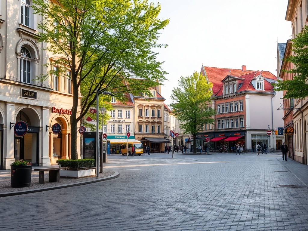 Mapa pokazująca infrastrukturę i usługi w Białej Podlaskiej