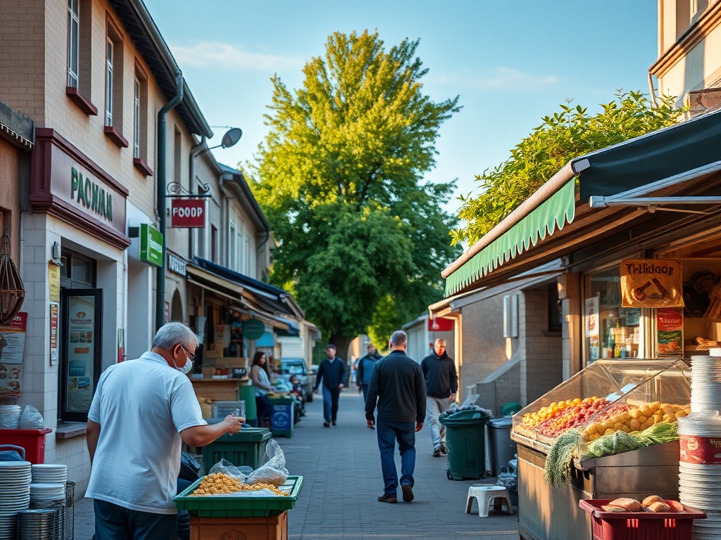 Ilustracja graficzna symbolizująca przyszłość żywności i innowacje, związana z New Food Forum 2026 w Białej Podlaskiej.